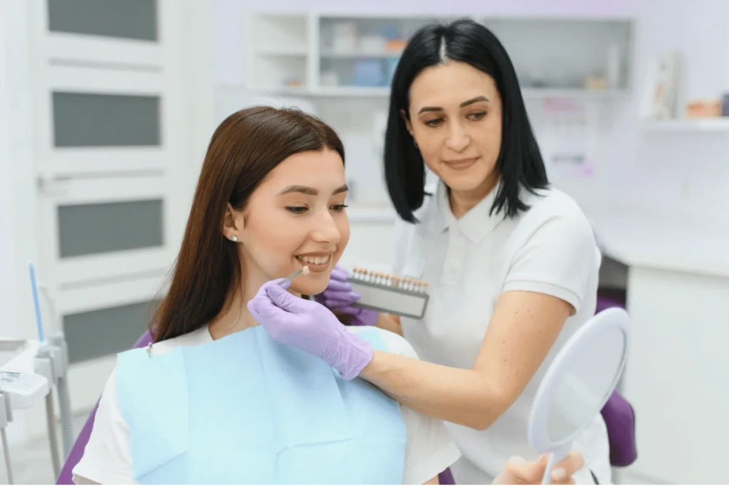 Patient attending spring dental check-up at Pearl Dental Surgery in Norwich